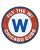 Fan Mats  LLC Chicago Cubs Roundel Mat Blue