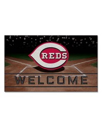 Cincinnati Reds Crumb Rubber Door Mat by   