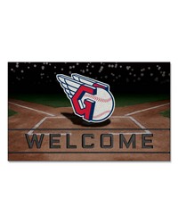 Cleveland Indians Crumb Rubber Door Mat by   