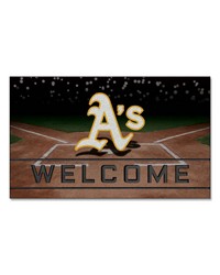 Oakland Athletics Crumb Rubber Door Mat by   