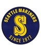 Fan Mats  LLC Seattle Mariners Roundel Mat Retro Blue