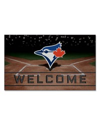 Toronto Blue Jays Crumb Rubber Door Mat by   