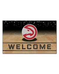 Atlanta Hawks Crumb Rubber Door Mat by   