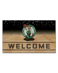 Boston Celtics Crumb Rubber Door Mat by   