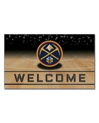 Denver Nuggets Crumb Rubber Door Mat by   