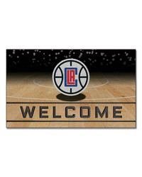 Los Angeles Clippers Crumb Rubber Door Mat by   