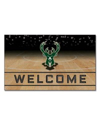 Milwaukee Bucks Crumb Rubber Door Mat by   