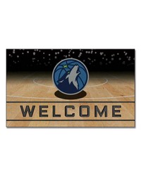 Minnesota Timberwolves Crumb Rubber Door Mat by   