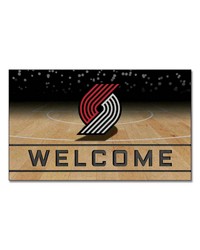 Portland Trail Blazers Crumb Rubber Door Mat by   