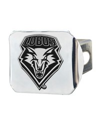 New Mexico Lobos Hitch Cover Chrome by   