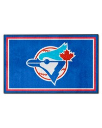 Toronto Blue Jays 4x6 Rug Retro by   