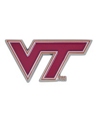 Virginia Tech Hokies 3D Color Metal Emblem Maroon by   