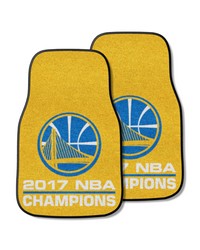 Golden State Warriors 2-pc Carpet Car Mat Set by   