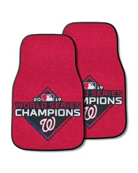 Washington Nationals 2-pc Carpet Car Mat Set by   