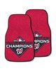 Fan Mats  LLC Washington Nationals 2-pc Carpet Car Mat Set Red