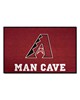 Fan Mats  LLC Arizona Diamondbacks Starter Mat Man Cave Black