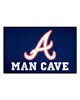 Fan Mats  LLC Atlanta Braves Starter Mat Man Cave Navy