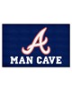 Fan Mats  LLC Atlanta Braves Ulti-Mat Man Cave Navy