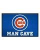 Fan Mats  LLC Chicago Cubs Starter Mat Man Cave Blue