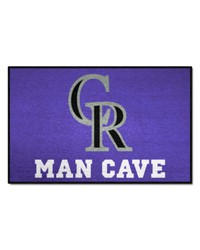 Colorado Rockies Starter Mat Man Cave by   