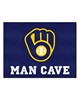 Fan Mats  LLC Milwaukee Brewers All-Star Mat Man Cave Navy