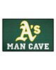 Fan Mats  LLC Oakland Athletics Starter Mat Man Cave Green