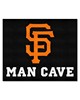 Fan Mats  LLC San Francisco Giants Tailgater Mat Man Cave Black