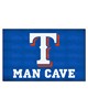 Fan Mats  LLC Texas Rangers Ulti-Mat Man Cave Blue