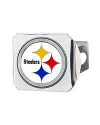 Pittsburgh Steelers Color Hitch Cover Chrome by   