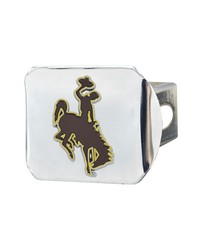 Wyoming Cowboys Color Hitch Cover Chrome by   