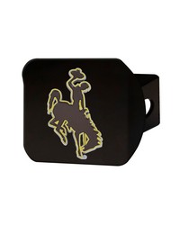 Wyoming Cowboys Color Hitch Cover Black by   