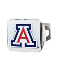 Arizona Wildcats Color Hitch Cover Chrome by   