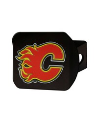 Calgary Flames Color Hitch Cover Black by   