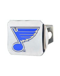 St. Louis Blues Color Hitch Cover Chrome by   