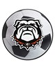 Fan Mats  LLC Georgia Bulldogs Soccer Ball Mat White