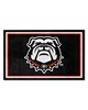 Fan Mats  LLC Georgia Bulldogs 4x6 Rug Black