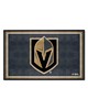 Fan Mats  LLC Vegas Golden Knights 4x6 Rug Gray