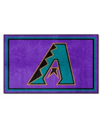 Arizona Diamondbacks 4x6 Rug Retro by   