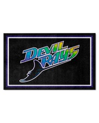 Tampa Bay Devil Rays 4x6 Rug Retro by   