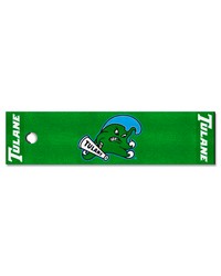 Tulane Green Wave Putting Green Mat by   