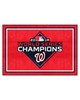 Fan Mats  LLC Washington Nationals 5x8 Rug Red