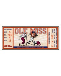 Ole Miss Rebels Ticket Runner by   