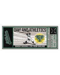 Oakland Athletics Ticket Runner Retro by   