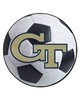 Fan Mats  LLC Georgia Tech Yellow Jackets Soccer Ball Mat White