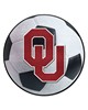 Fan Mats  LLC Oklahoma Sooners Soccer Ball Mat White