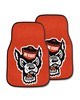 Fan Mats  LLC NC State Wolfpack 2-pc Carpet Car Mat Set Red