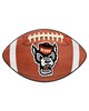 Fan Mats  LLC NC State Wolfpack Football Mat Brown