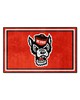 Fan Mats  LLC NC State Wolfpack 4x6 Rug Red