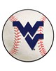 Fan Mats  LLC West Virginia Mountaineers Baseball Mat White