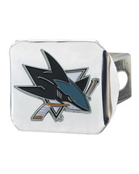 San Jose Sharks Color Hitch Cover Chrome by   